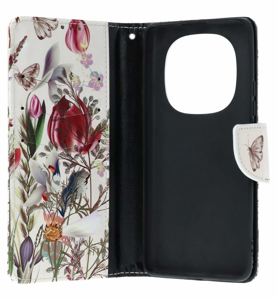 Pouzdro TopQ Design Xiaomi Redmi Note 14 Pro+ 5G knížkové Rozkvetlé jaro 137339 - náhled 3