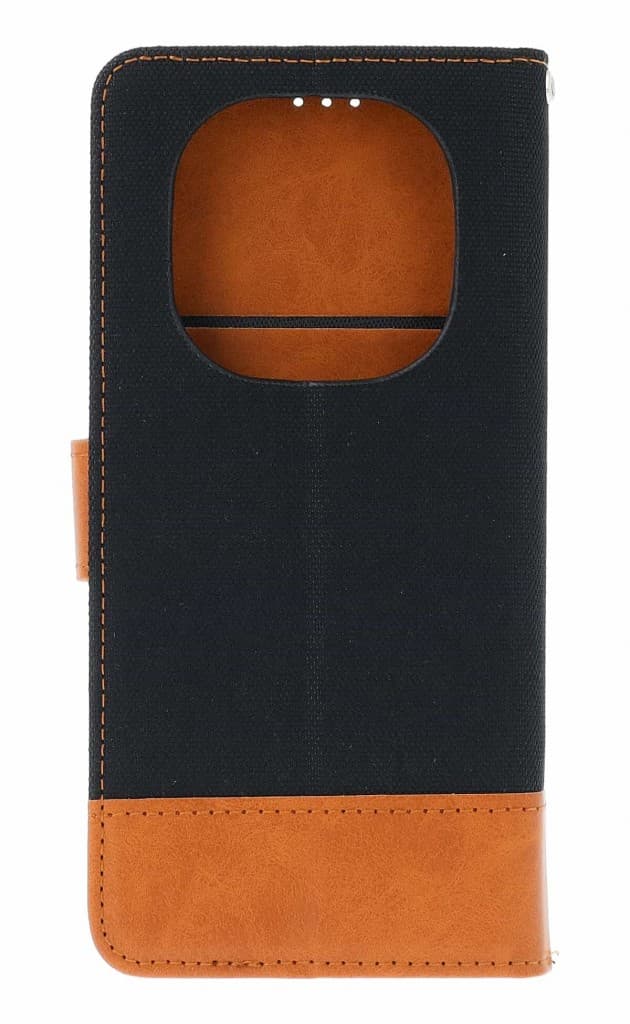 Pouzdro TopQ Jeans Xiaomi Redmi Note 14 Pro+ 5G knížkové černé 136351 - náhled 2
