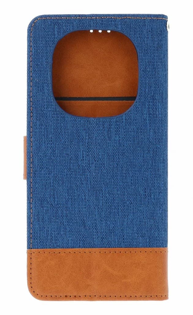 Pouzdro TopQ Jeans Xiaomi Redmi Note 14 Pro+ 5G knížkové modré 136357 - náhled 2