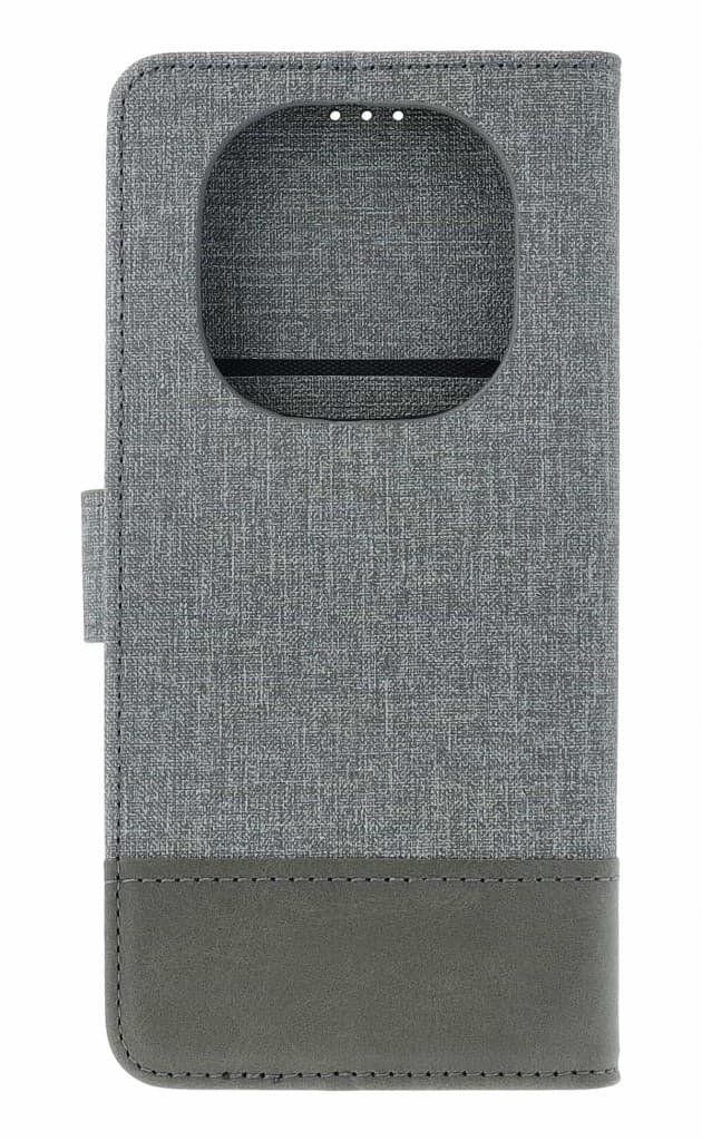 Pouzdro TopQ GOMMA Xiaomi Redmi Note 14 Pro+ 5G knížkové šedé 136343 - náhled 2