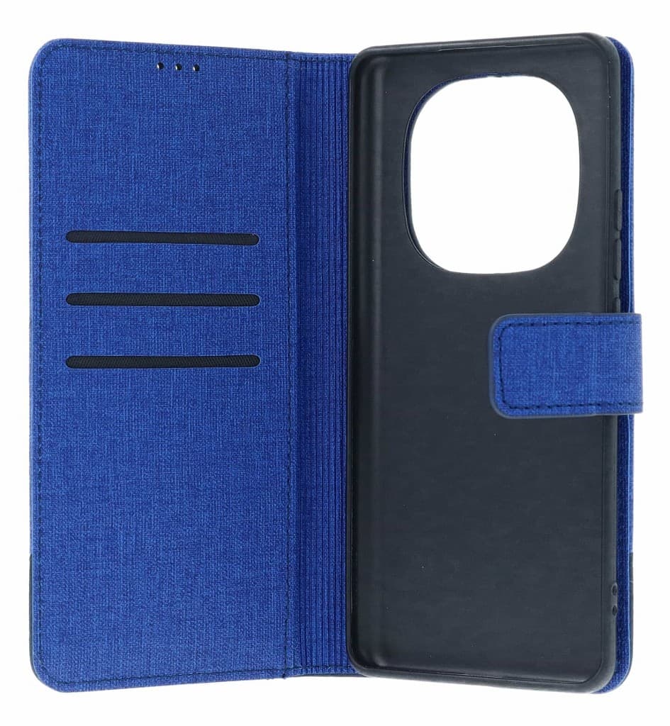 Pouzdro TopQ GOMMA Xiaomi Redmi Note 14 Pro 5G knížkové modré 136190 - náhled 3