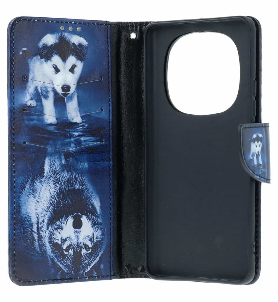 Pouzdro TopQ Xiaomi Redmi Note 15 5G knížkové Odraz vlka 172100 - náhled 3
