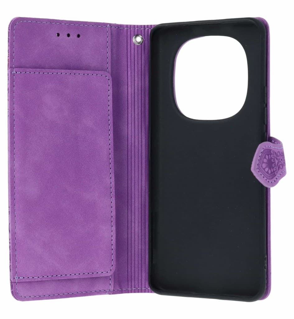 Pouzdro TopQ Xiaomi Redmi Note 15 Pro+ 5G knížkové se zipem fialové 171766 - náhled 3