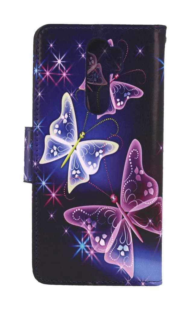Pouzdro TopQ Xiaomi Redmi Note 8 Pro knížkové Modré s motýlky 46139 - náhled 2