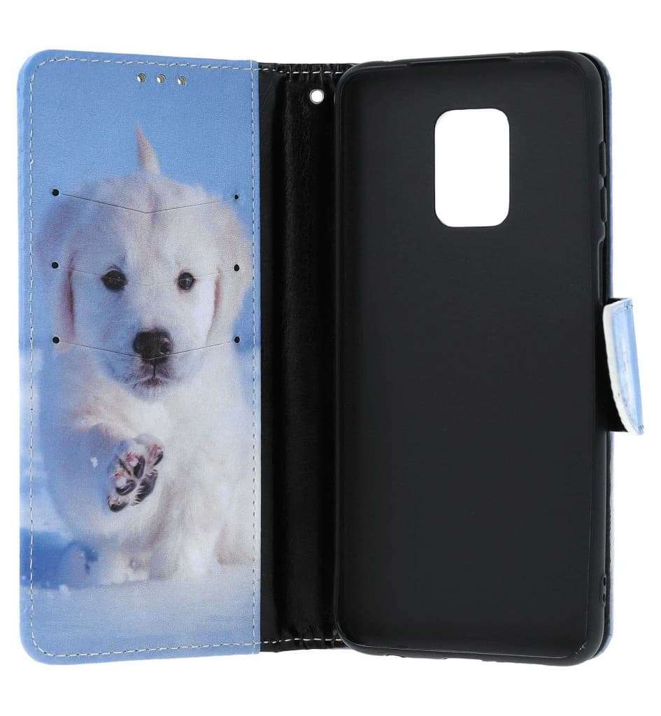 Pouzdro TopQ Xiaomi Redmi Note 9 Pro knížkové Štěňátko 54610 - náhled 3