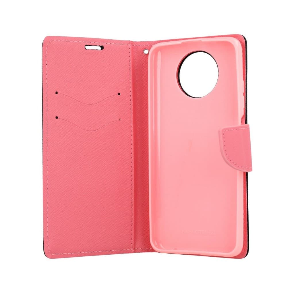 Pouzdro TopQ Xiaomi Redmi Note 9T knížkové černo-růžové 67819 - náhled 3