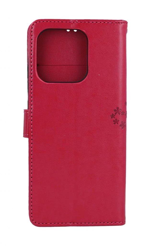 Pouzdro TopQ Xiaomi Redmi 12C knížkové Tmavě růžový strom sovičky 112398 - náhled 2