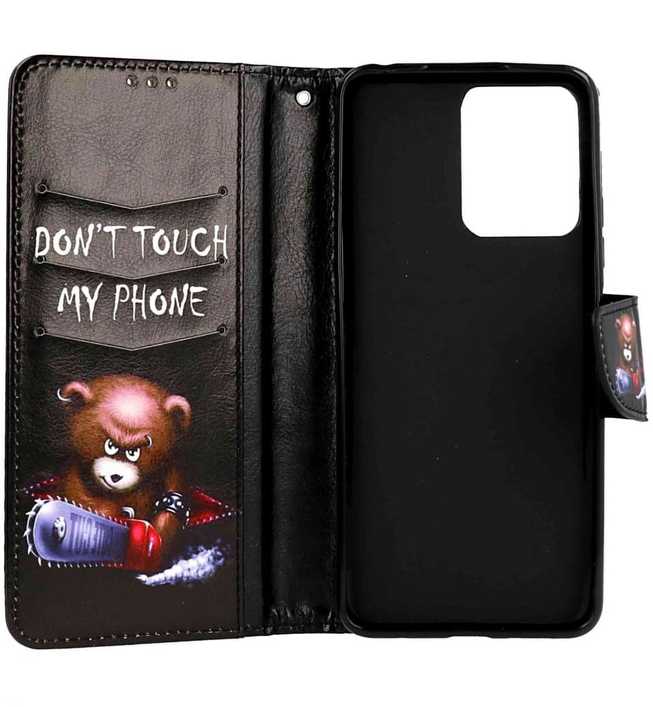 Pouzdro TopQ Xiaomi Redmi Note 12 Pro+ 5G knížkové Don't Touch méďa 95714 - náhled 3