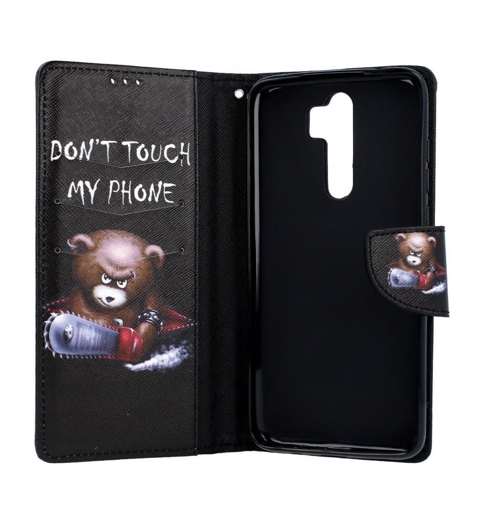 Pouzdro TopQ Xiaomi Redmi Note 8 Pro knížkové Don´t touch méďa 46137 - náhled 3