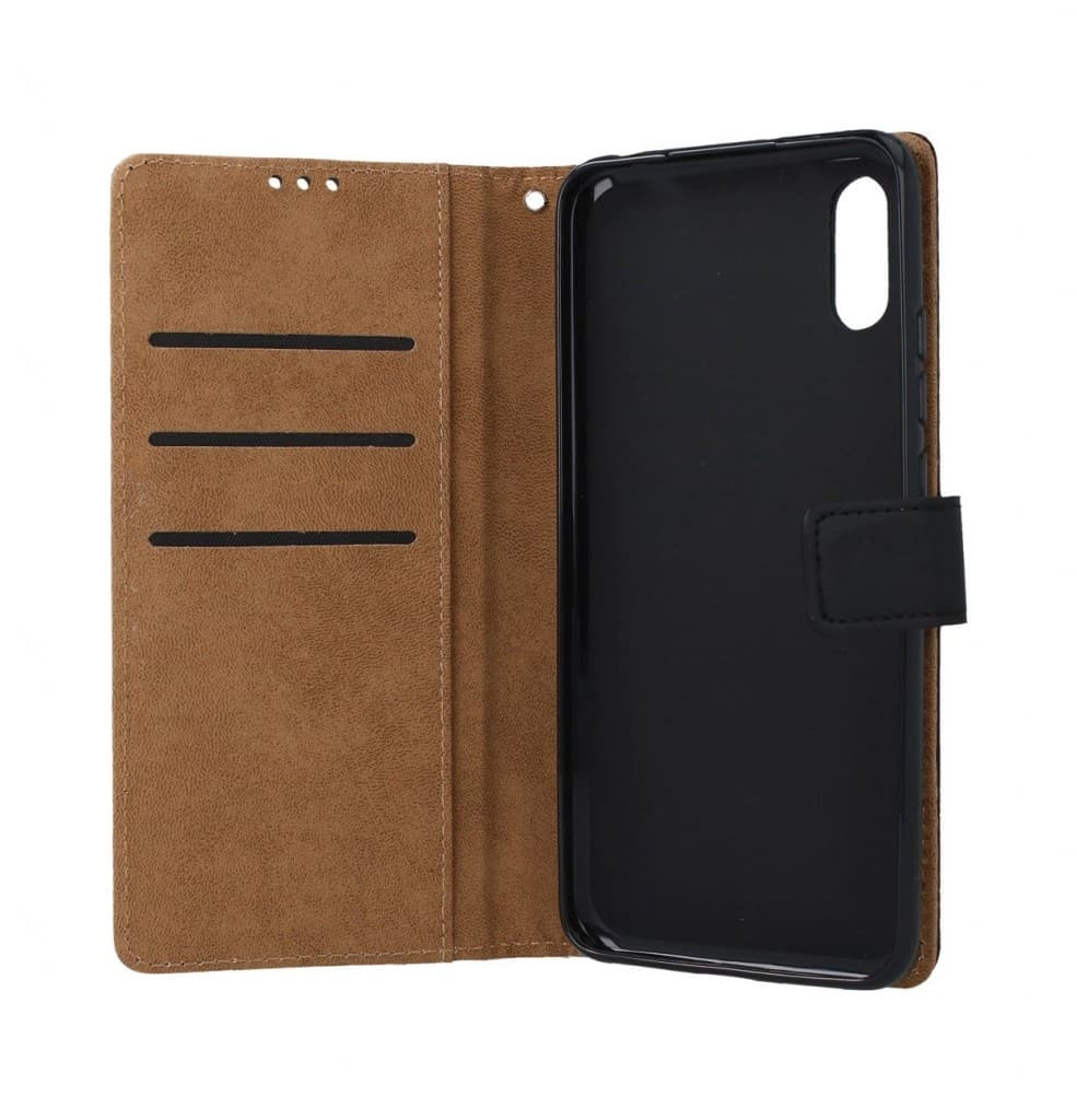 Pouzdro TopQ Xiaomi Redmi 9A knížkový černý s přezkou 2 51597 - náhled 3