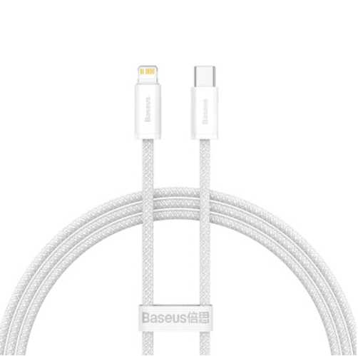 Rychlonabíječka Baseus Super Si 20W pro iPhony včetně datového kabelu Dynamic bílá 75200 - náhled 4