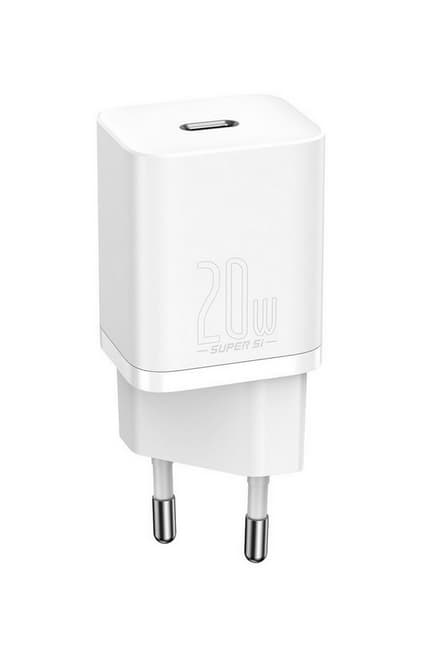 Rychlonabíječka Baseus Super Si 20W pro iPhony včetně datového kabelu Dynamic bílá 75200 - náhled 2