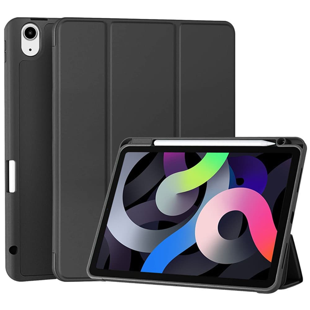 Techsuit Flex Trifold s držákem na tužku pro Samsung Galaxy Tab A11 A9 černý