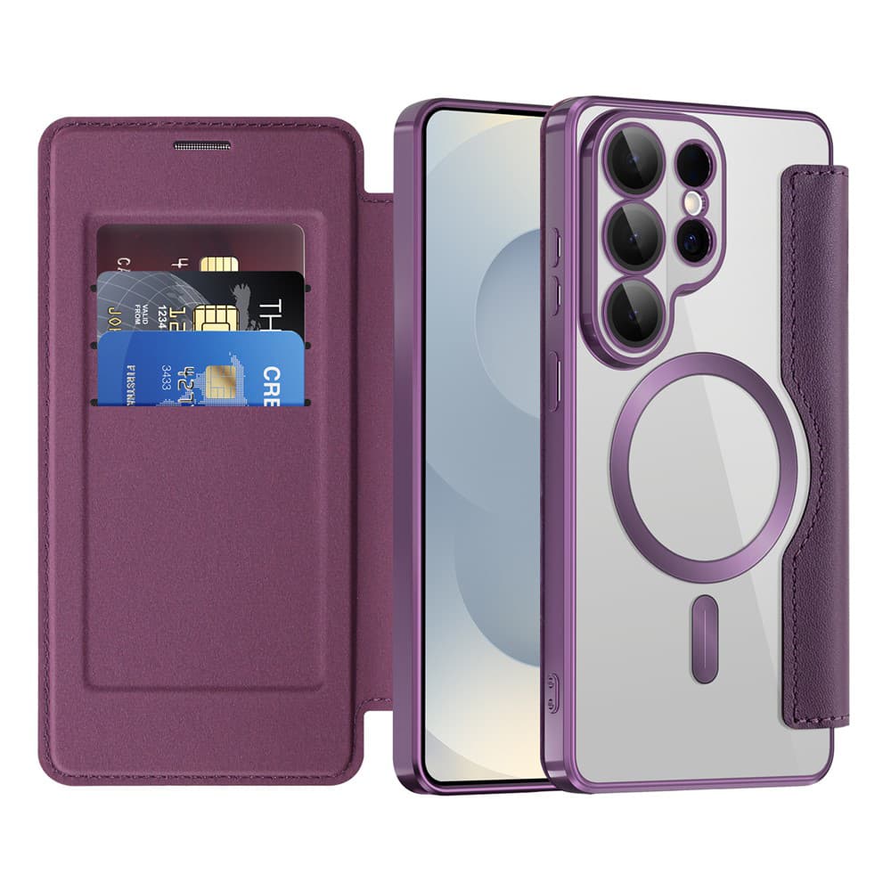 Techsuit - SmartMag Book Case - Samsung Galaxy S26 Ultra - fialová