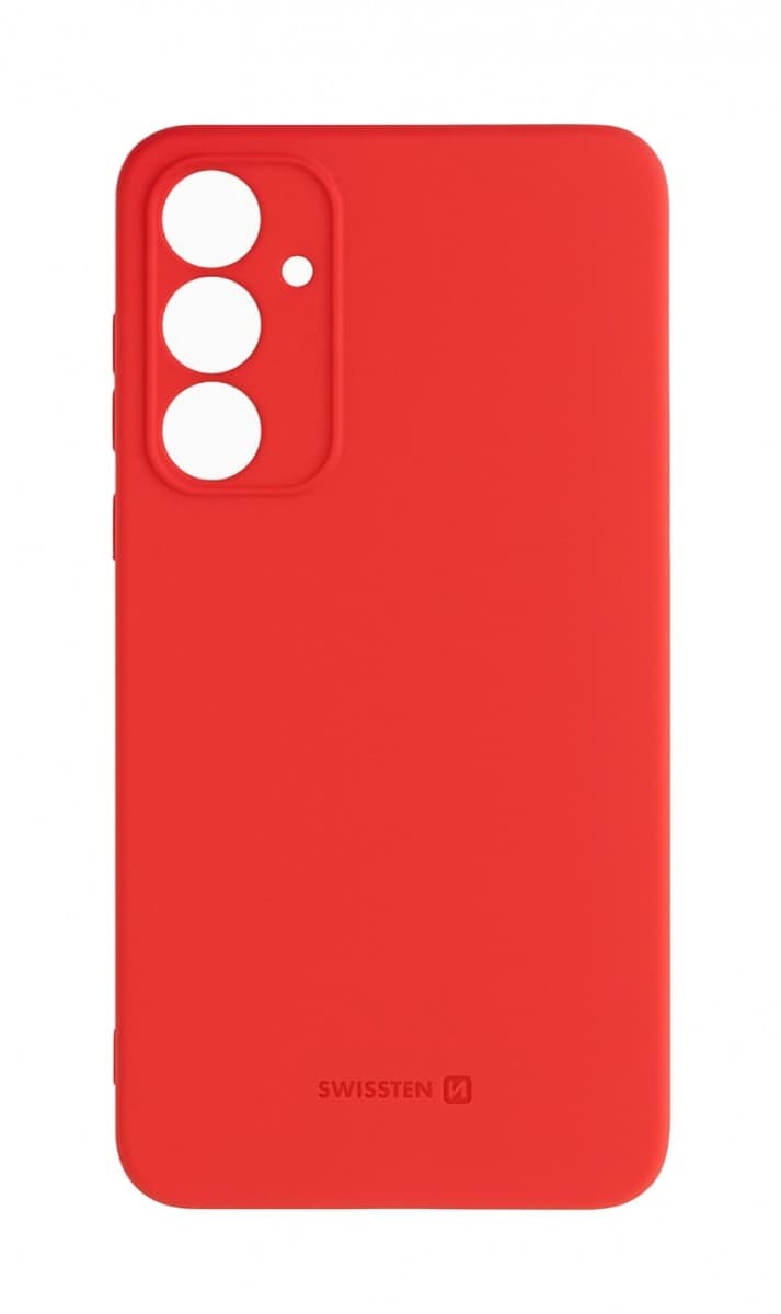 Zadní kryt Swissten Soft Joy pro Samsung A55 červený